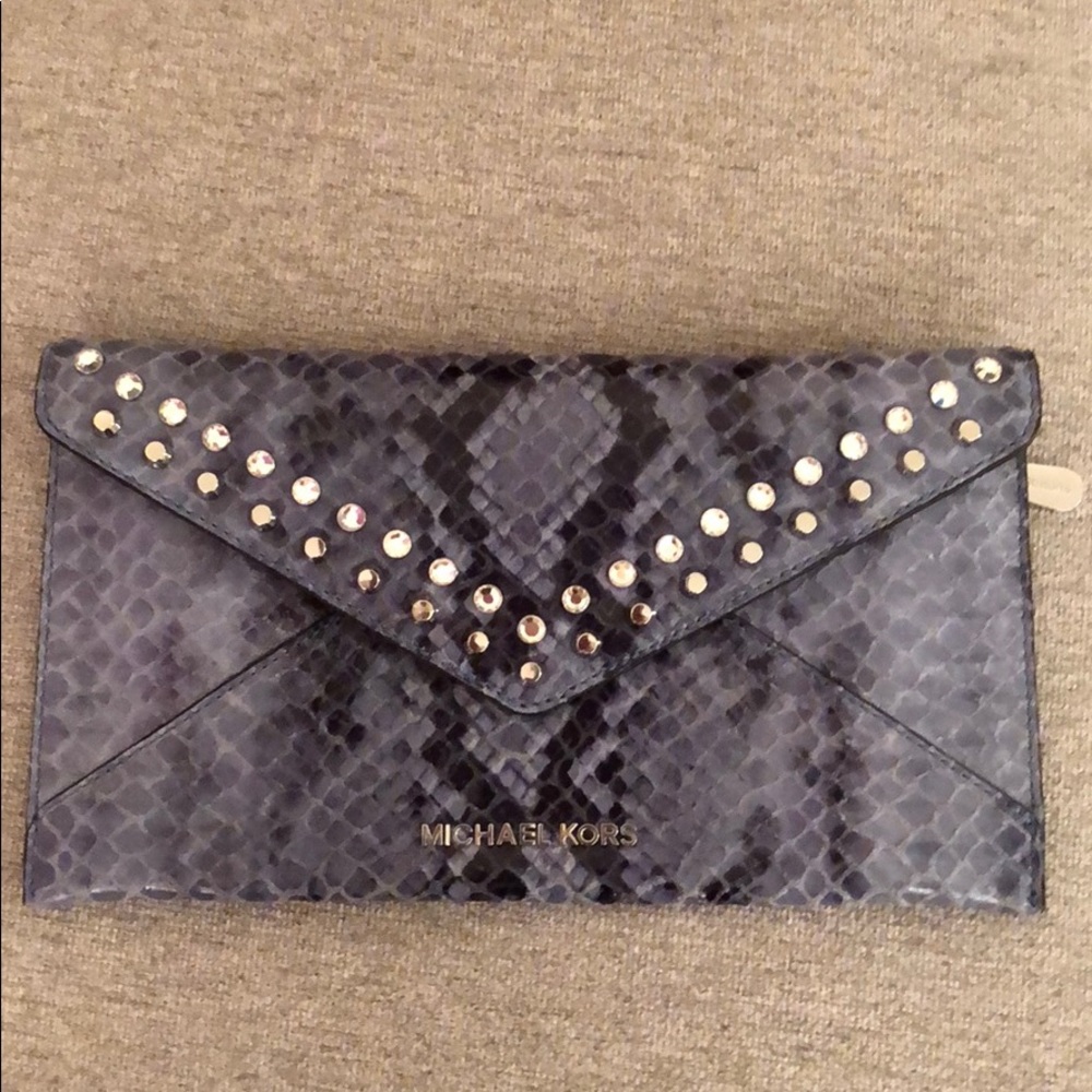 Brand New Michael Kors envelope clutch